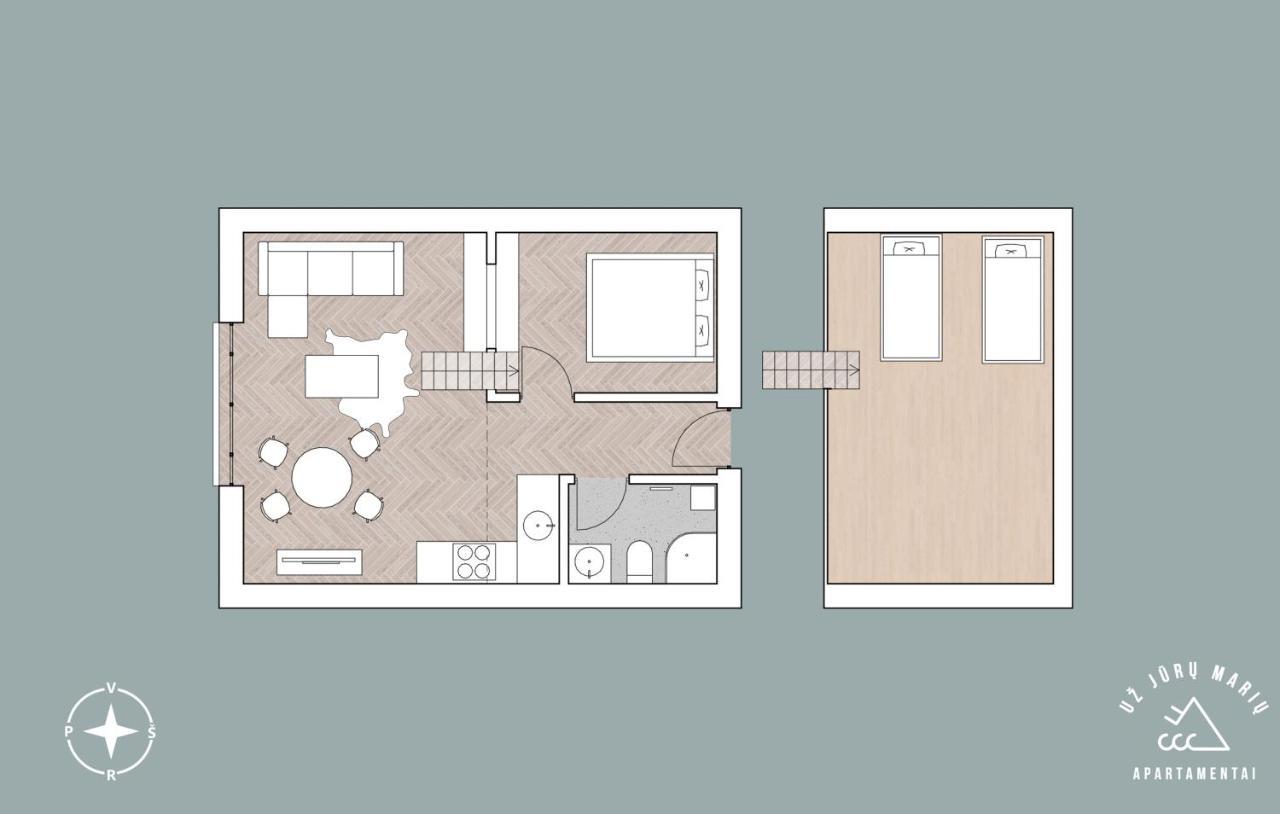 Apartamento Uz Juru Mariu Juodkrantė Exterior foto